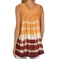 thumbnail image 2 of Sakkas Dakota Sky Sleeveless Blouse - Orange Cream - One Size, 2 of 6