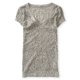 thumbnail image 1 of Camiseta con adornos de animales transparentes Aeropostale, Mujer, Gris, XS, 1 of 2