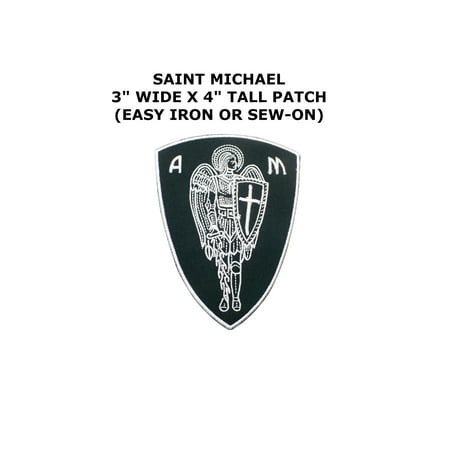 Morale Patches St Michael Saint Michael Tactical Morale Embroidered Iron/Sew-on Comics Milspec Theme Logo Patch/Applique ()
