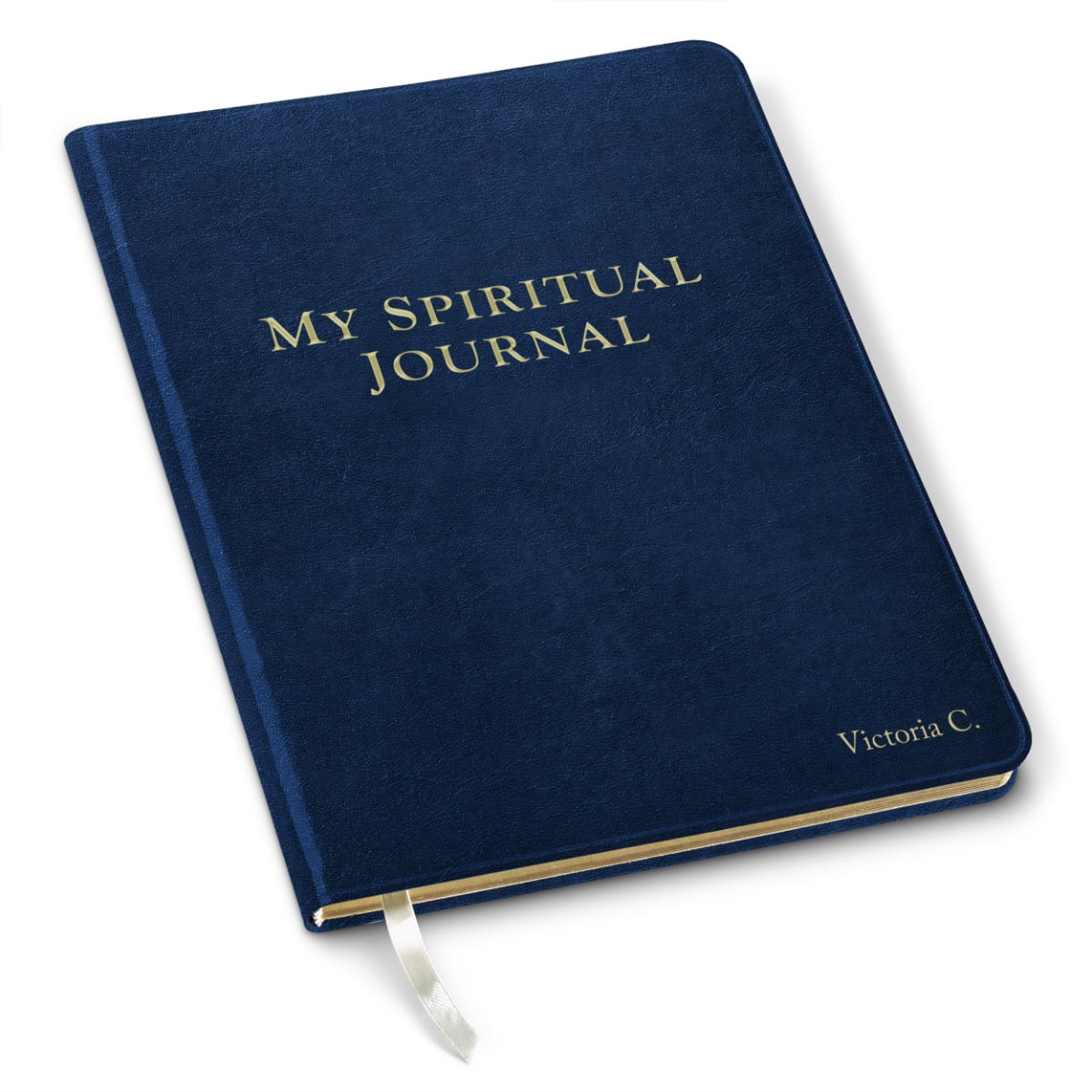Gallery Leather Large Spiritual Journal - Acadia Navy - 9.75"x7.5"