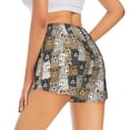 thumbnail image 3 of Disketp Cartoon Bear Print Women's Shorts Workout Shorts for Athletic Gym Running Shorts with Phone Pockets Small, 3 of 8
