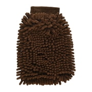 American Kennel Club Dri-Tail Ultra Absorbent Microfiber Chenille Pet Mitt - Brown