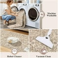 thumbnail image 5 of Findosom 2'x6' Vintage Runner Rug 0.4" Distressed Hallway Runner Rug Non Slip Laundry Runner Rug Decor Rug Washable Runner Rug Kitchen Floor Mat Entryway Rug Runner for Laundry Kitchen Entryway,Beige, 5 of 8