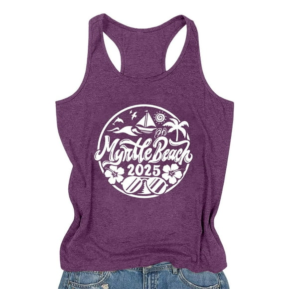 Graphic Tees For Women Sleeveless Tank Tops 2025 Summer Casual Loose Square Neck Shirts Vest Camisole Outfits Womens Camisole Shelf Bra