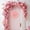 Pink, variant on 14.2" Valentine's Day Party Garland – Reusable Silk Flower Heart Decor for Weddings, Proposals & Galentine's Celebrations