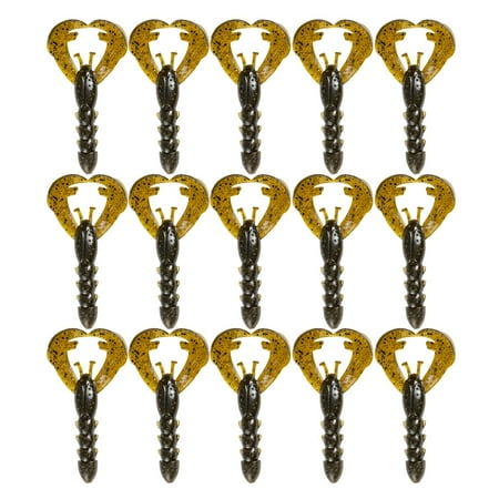 ZCKK 15Pcs 4CM/0.45G 6CM/1.56G TPE Crayfish Soft Lure Reflective Sequins Realistic Artificial Soft Lobster Bait Outdoor Freshwater Saltwater Fishing Accessories