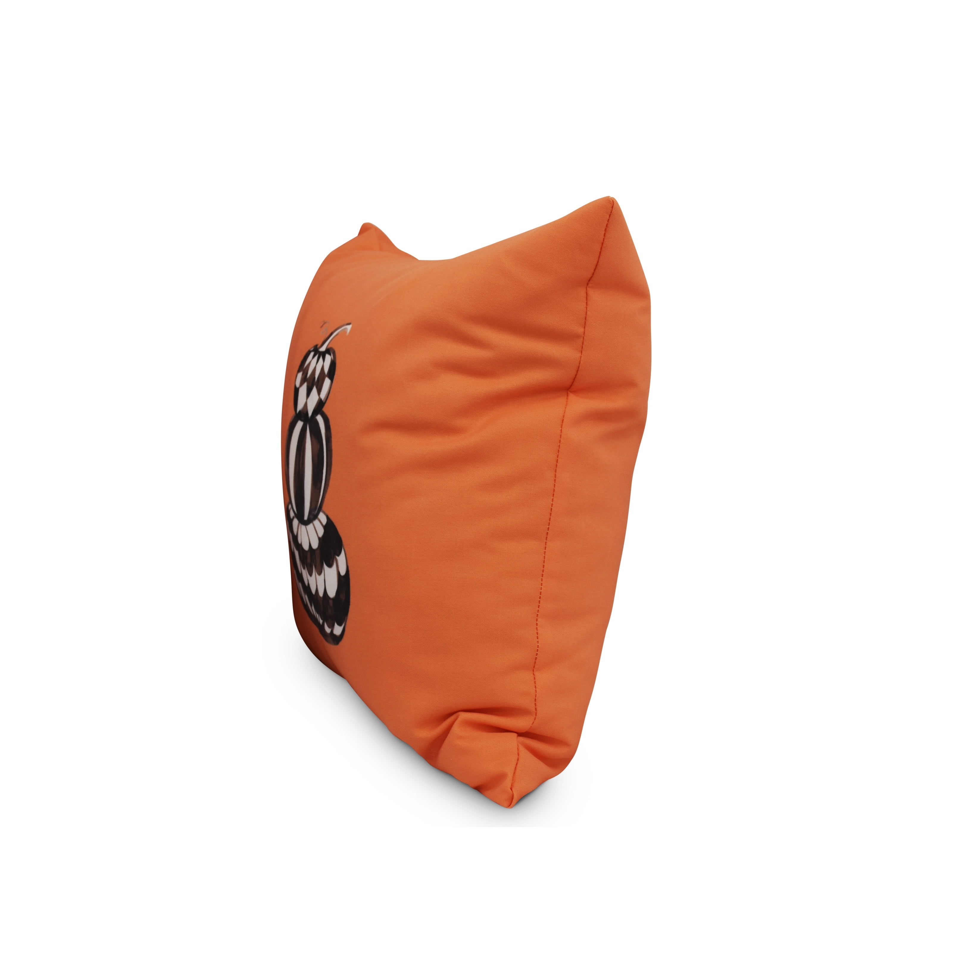 Simply Daisy, 20" x 20" Pumpkin Stack Orange Halloween Print Decorative Throw Pillow