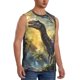 thumbnail image 2 of Balery Sunshine Jungle Dinosaur Camisetas sin mangas para hombre, absorbe la humedad y protege contra el mal olor.-X-Large, 2 of 7