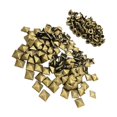thumbnail image 2 of ziyahi 100pcs Metal Square Pyramid Rivet Studs Bags For 7mm Decor Clothes Shoes Bronze 7mm, 2 of 6