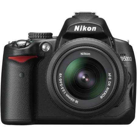 Nikon D5000 12.3 Megapixel Digital SLR Camera with Lens, 18 mm, 55 mm (Lens 1), 55 mm, 200 mm (Lens 2)