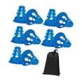 thumbnail image 4 of QccHieUs 10 Pieces Skating Marker Cones Training Cones Accessories Equipment with Storage Blue, 4 of 9
