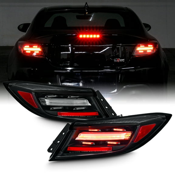 AKKON- Fit 2022-2024 Toyota GR86/ Subaru BRZ Full LED Tail Lights Sequential Turn Signal Lamp w/ Greeting Light Show Black Assembly