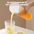 thumbnail image 4 of Plastic Transparent Water Pitcher, Beverage Dispenser With Attached Cover, for Home Workspace and Restaurant, White, 4 of 9