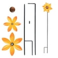 thumbnail image 6 of Mainstays Outdoor Dual Yellow Flower Metal Wind Spinner, 6 of 11