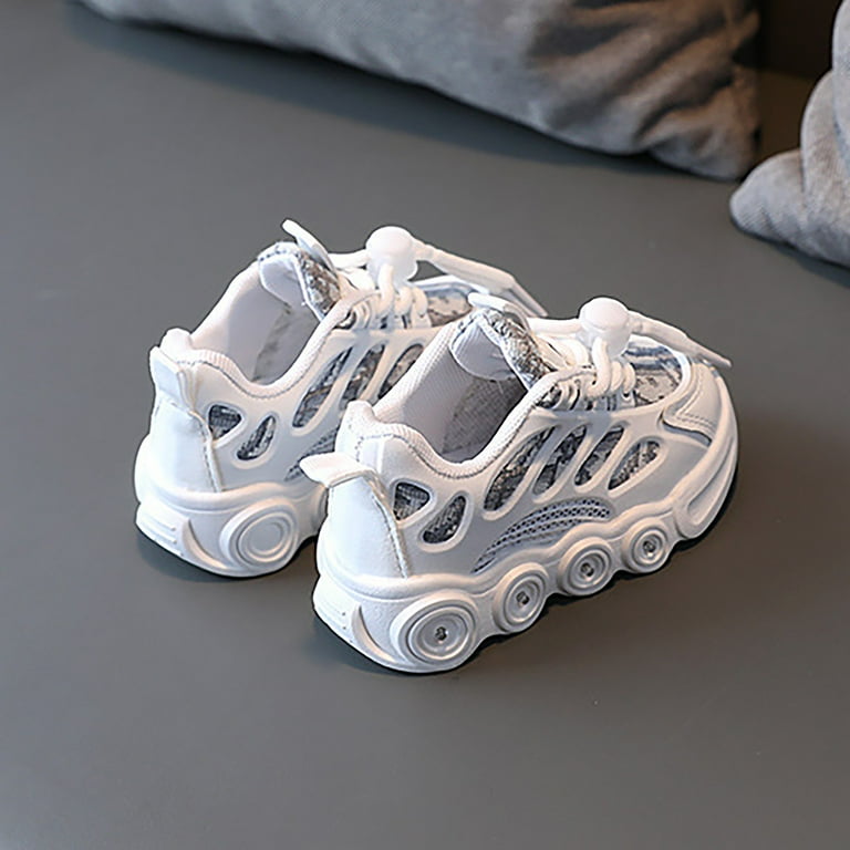 Dmqupv Girls Sneakers Size 12 Wide Girls Toddler/Little Kid Glitter Bow Sneaker Shoe White 29