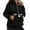Black, variant on Women'S Autumn & Winter Thick Hoodie With Large Pocket Solid Color Pet Hoodie Sweatshirt" Women'S Hoodies & Sweatshirts Grey Xxxl
