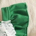 thumbnail image 6 of Bigetiay Toddler Girls Christmas Outfits Ruffled Sleeve Romper Bodysuits Headbands Set, Size 6-12 Months, 6 of 7