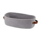 thumbnail image 3 of Cesta de almacenamiento tejida con cuerda de algodón, cesta de baño sencilla con asas para Gris, 3 of 9