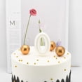 thumbnail image 3 of Hltser Birthday Candles Numbers 2.36 inch Party Cake Topper 1 Piece (Brown  Number 6), 3 of 6