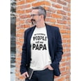 thumbnail image 2 of People Call Me Papa Slogan Men T-Shirt, Male Small, 2 of 4