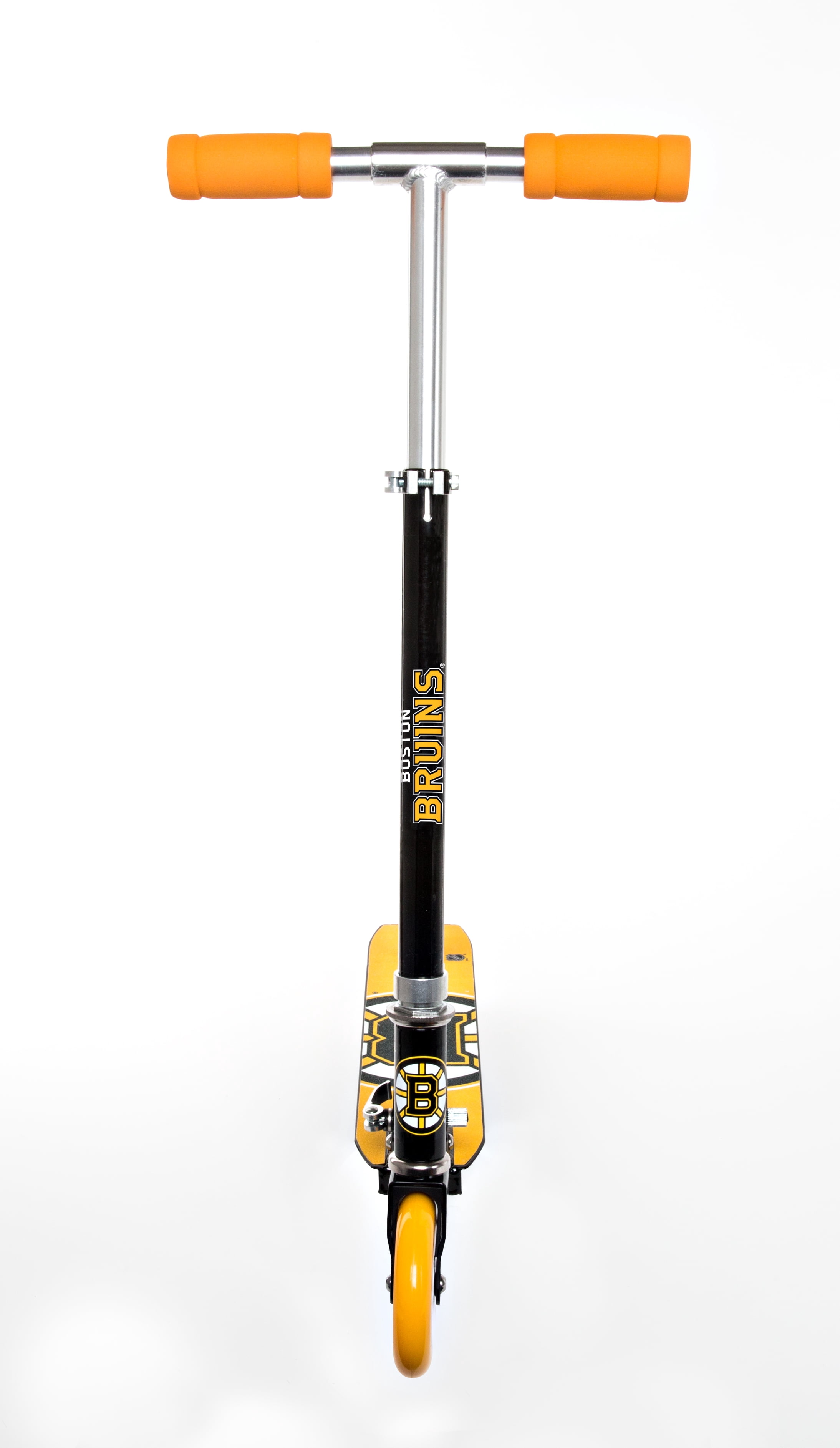 NHL Boston Bruins Folding Kick Scooter for Kids Ages 5 and Up by Walk-Onz Sports