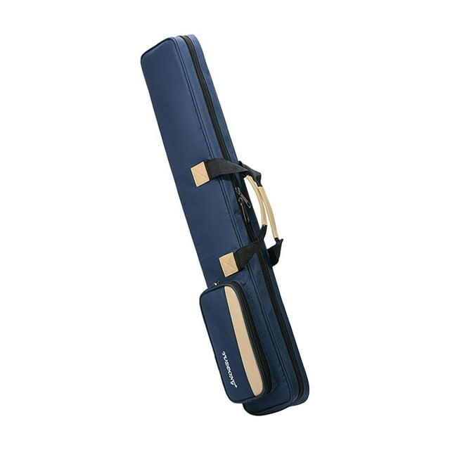 Lipstore Étui à Queue de Billard 3x4 7 Trous Étui à Queue 1/2 Sac à Queue de Billard Anti-Poussière Bleu Foncé