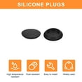 thumbnail image 4 of Uxcell 3pack Silicone Plugs, Rubber Round Snap in Locking Hole Plugs Waterproof Hole Plug for 50mm Hole, Black, 4 of 6