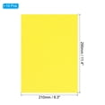 thumbnail image 2 of Uxcell 8.3x11.4 Papeles de arte pastel lijados de colores, amarillo, 10 piezas, 2 of 5