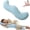 Blue, variant on Pea Pod Body Pillow for Side Sleepers, Ergonomic S-Shaped Full Body Support Pillow, Cooling Long Bolster Hug Pillow with Washable Cover, Hip Knee Leg Back Support for Adults