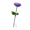 thumbnail image 4 of Baño para pájaros para exteriores, cuenco de metal decorado con colibríes y flores, comedero para pájaros, decoración para exteriores, arte de jardín. Violeta, 4 of 8