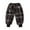 AA-Brown514, variant on Boys' Plaid Jogger Pants Button Decorated Elastic Vintage Daily Casual Bottoms