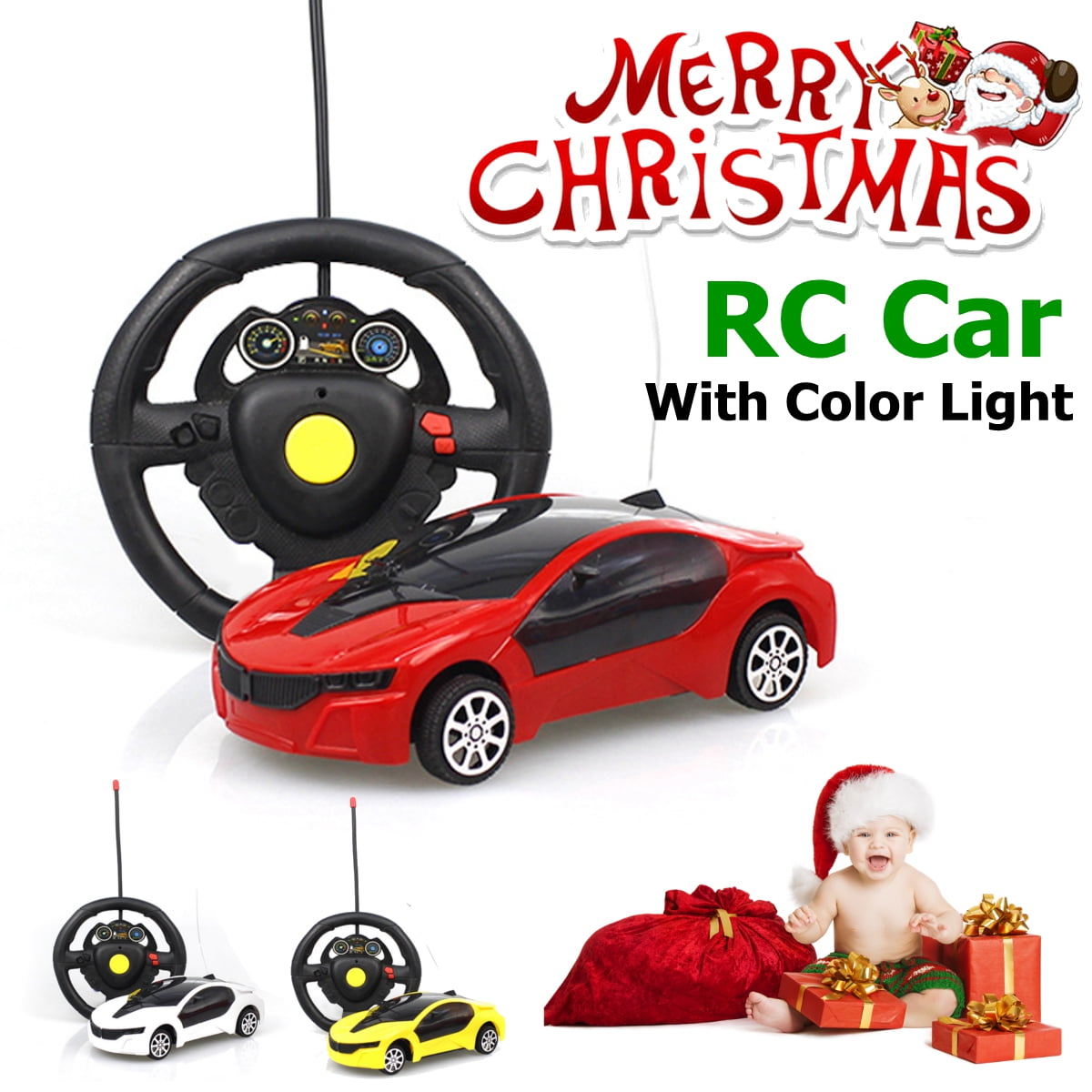 124 LED Flashing Light Car Toys Electric Toy Cars Kids Children