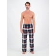 thumbnail image 5 of Hanes Men's Flannel Lounge Pajama Pants with Cargo Pockets, Sizes S-XL, 5 of 6