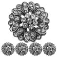 thumbnail image 1 of FENGGUIQU 5Ud Botones Con Para Manualidades Y Adornos De Vestidos Y Trajes Formales Plata, 1 of 7