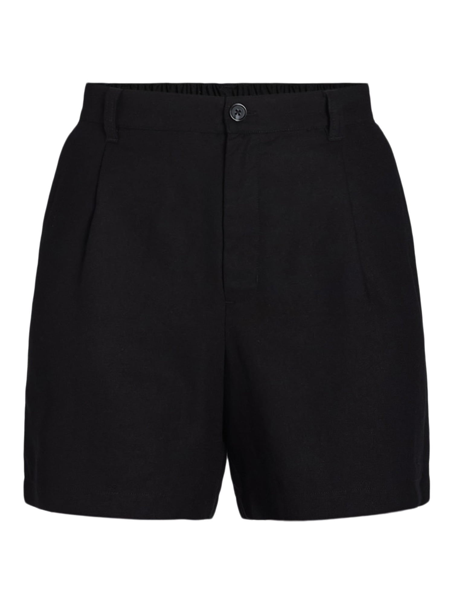 Time and Tru Women’s Linen Blend Shorts, 5” Inseam, Sizes XS-XXXL