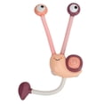 thumbnail image 4 of Cabezal de ducha para baño de bebé, bañera con aspersor doble, cabezal de ducha eléctrico en forma de caracol, juguete de baño rosa, 4 of 14