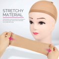 thumbnail image 2 of EIMELI 12-pack Ultra-thin Wig Caps Invisible Breathable Headgear for Women Professional Scalp Protector Lightweight Stretchy, 2 of 5