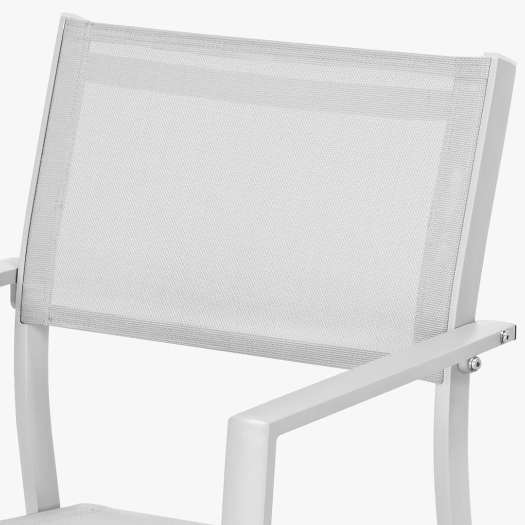 2-Piece Patio Stackable swivel Dining Chairs with Textilene, Warm Gray