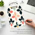 thumbnail image 3 of FORMRS Acrylic Clipboard with Low Profile Clip Standard A4 Letter Size, 12.5" x 9", Black Retro Flower, 3 of 8