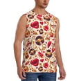 thumbnail image 2 of Balery Skull Retro record lips Camisetas sin mangas para hombre, absorbe la humedad y protege contra el mal olor.-Large, 2 of 7