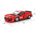 thumbnail image 4 of MACTANO Car Building Block Set Speed Champion R8 Race Car Building Bricks Kit for Adult Red 413PCS, 4 of 6