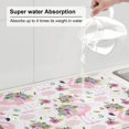 thumbnail image 5 of Sikiie Flamingo And Flowers Dish Drying Mat, Kitchen Counter Mat, Self Drying Mat for Kitchen Counter Dish Drying Pad ,for Dishes, Utensils, Pots and Pans（24" x 18"）, 5 of 7