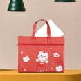 thumbnail image 2 of LOVIVER Adorable Portable File Bag Zipper Closure Child for Painting Red Bear, 2 of 8