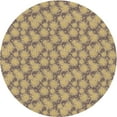 thumbnail image 1 of Ahgly Company Tapis Rond Lavable en Machine Intérieur Transitionnel Marron, 4 Pieds Rond, 1 of 7