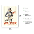 thumbnail image 2 of Walder - Switzerland - Swiss Shoe Store - Schuhhaus Walder AG - Vintage Advertising Poster by Viktor Rutz c.1930s - Fine Art Matte Paper Print (Unframed) 18x24in, 2 of 4