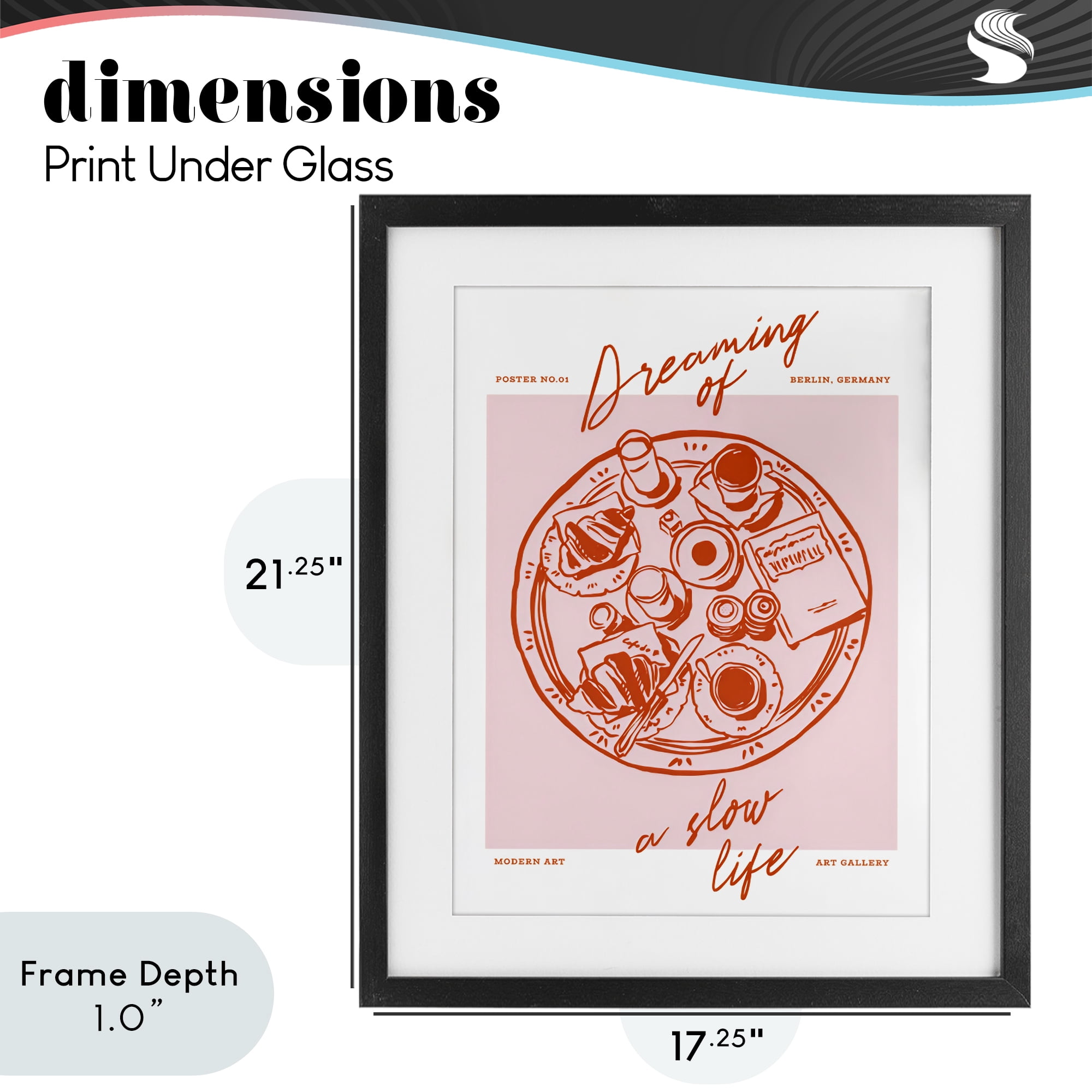 Stupell Industries Dreaming Of A Slow Life Black Framed Print Under Glass, design by The Prints Vibe