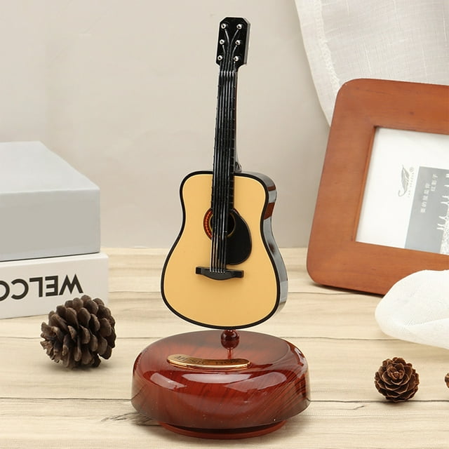 Guitar Music Box Music Box Boys Girls Guitar Rotation Send Children Birthday Gifts Holiday Gifts