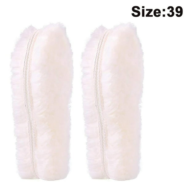 Sheepskin Insole for Boots Warm Thick Fluffy Lambswool Inserts