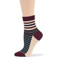 thumbnail image 6 of 7BIGSTARS KINGDOM Women's Bamboo Diabetic Quarter Patterned Socks - 4 Pack Medium-Extra Wide Polka Dot, Heart, Stripe - Sock Size 9-11 Shoe Size 5-9 M Burgundy, Navy Blue, Ecru, 6 of 9