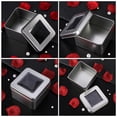 thumbnail image 3 of Raindrops 2 Metal Hinged Tin Boxes w/ Lids for Gifts, Candy, Tea Storage, 3 of 6